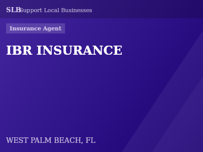 IBR INSURANCE — Insurance Agent in WEST PALM BEACH, FL