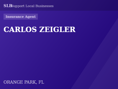 CARLOS ZEIGLER — Insurance Agent in ORANGE PARK, FL