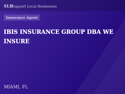 IBIS INSURANCE GROUP DBA WE INSURE — Insurance Agent in MIAMI, FL