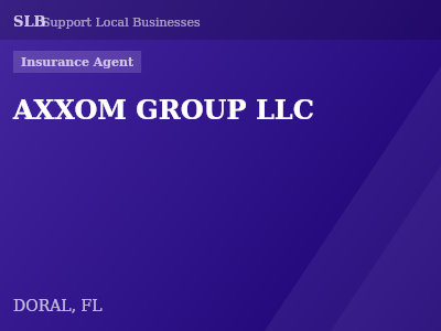 AXXOM GROUP LLC — Insurance Agent in DORAL, FL