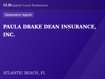 PAULA DRAKE DEAN INSURANCE, INC. — Insurance Agent in ATLANTIC BEACH, FL