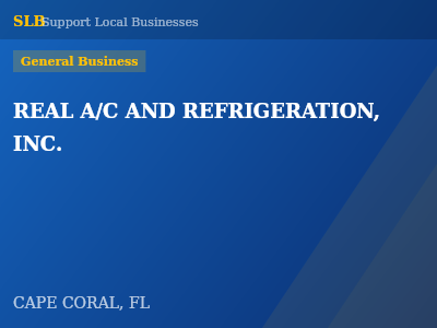 REAL A/C AND REFRIGERATION, INC. — General Business in CAPE CORAL, FL