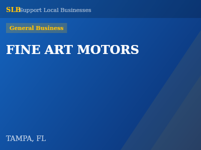 FINE ART MOTORS — General Business in TAMPA, FL