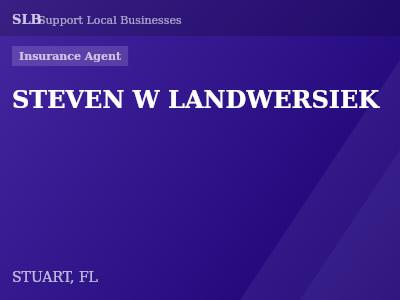 STEVEN W LANDWERSIEK — Insurance Agent in STUART, FL