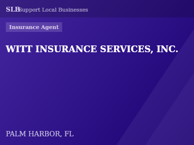 WITT INSURANCE SERVICES, INC. — Insurance Agent in PALM HARBOR, FL