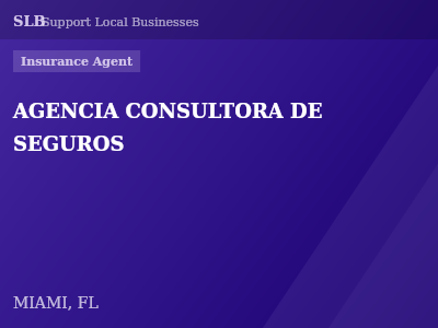 AGENCIA CONSULTORA DE SEGUROS — Insurance Agent in MIAMI, FL