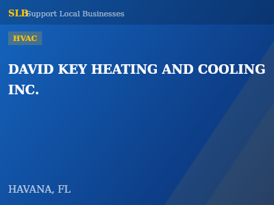 DAVID KEY HEATING AND COOLING INC. — HVAC in HAVANA, FL