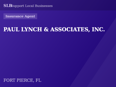 PAUL LYNCH & ASSOCIATES, INC. — Insurance Agent in FORT PIERCE, FL