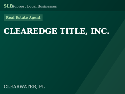 CLEAREDGE TITLE, INC. — Real Estate Agent in CLEARWATER, FL
