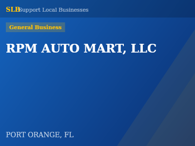 RPM AUTO MART, LLC — General Business in PORT ORANGE, FL