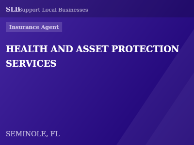 HEALTH AND ASSET PROTECTION SERVICES — Insurance Agent in SEMINOLE, FL