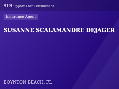 SUSANNE SCALAMANDRE DEJAGER — Insurance Agent in BOYNTON BEACH, FL