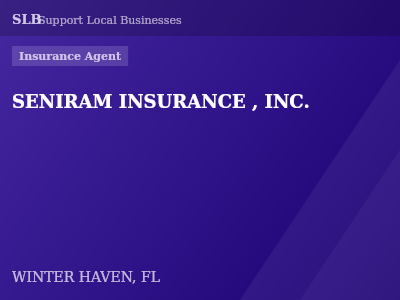 SENIRAM INSURANCE , INC. — Insurance Agent in WINTER HAVEN, FL