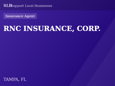 RNC INSURANCE, CORP. — Insurance Agent in TAMPA, FL