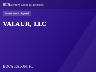 VALAUR, LLC — Insurance Agent in BOCA RATON, FL