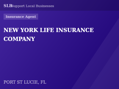 NEW YORK LIFE INSURANCE COMPANY — Insurance Agent in PORT ST LUCIE, FL