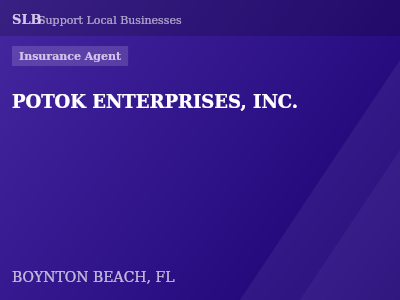 POTOK ENTERPRISES, INC. — Insurance Agent in BOYNTON BEACH, FL