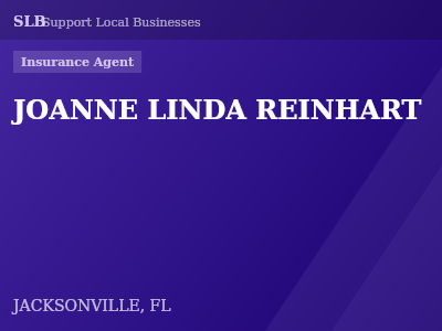JOANNE LINDA REINHART — Insurance Agent in JACKSONVILLE, FL
