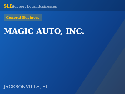 MAGIC AUTO, INC. — General Business in JACKSONVILLE, FL