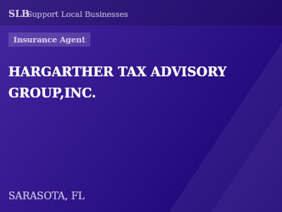 HARGARTHER TAX ADVISORY GROUP,INC. — Insurance Agent in SARASOTA, FL