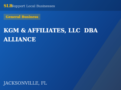 KGM & AFFILIATES, LLC  DBA ALLIANCE — General Business in JACKSONVILLE, FL