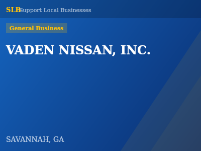 VADEN NISSAN, INC. — General Business in SAVANNAH, GA