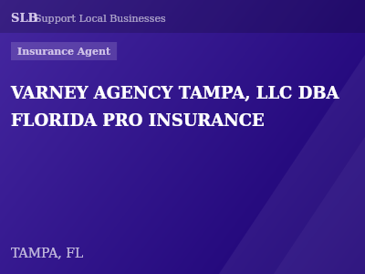 VARNEY AGENCY TAMPA, LLC DBA FLORIDA PRO INSURANCE — Insurance Agent in TAMPA, FL