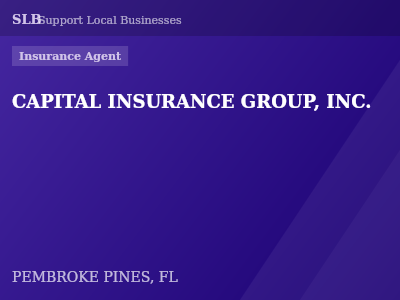 CAPITAL INSURANCE GROUP, INC. — Insurance Agent in PEMBROKE PINES, FL
