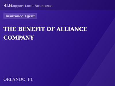THE BENEFIT OF ALLIANCE COMPANY — Insurance Agent in ORLANDO, FL