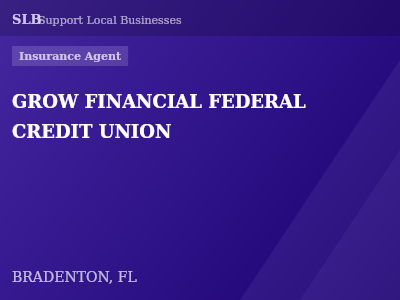 GROW FINANCIAL FEDERAL CREDIT UNION — Insurance Agent in BRADENTON, FL
