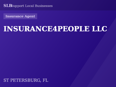 INSURANCE4PEOPLE LLC — Insurance Agent in ST PETERSBURG, FL