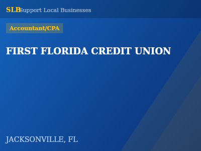 FIRST FLORIDA CREDIT UNION — Accountant/CPA in JACKSONVILLE, FL
