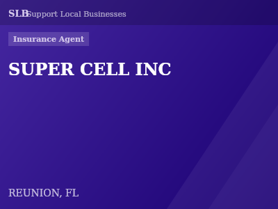 SUPER CELL INC — Insurance Agent in REUNION, FL