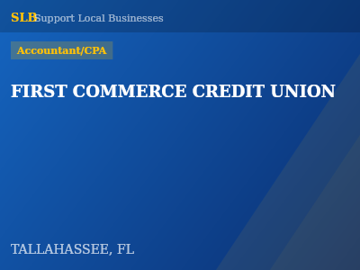 FIRST COMMERCE CREDIT UNION — Accountant/CPA in TALLAHASSEE, FL
