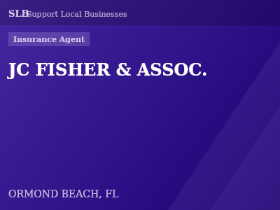 JC FISHER & ASSOC. — Insurance Agent in ORMOND BEACH, FL