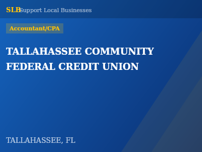 TALLAHASSEE COMMUNITY FEDERAL CREDIT UNION — Accountant/CPA in TALLAHASSEE, FL