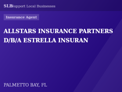 ALLSTARS INSURANCE PARTNERS D/B/A ESTRELLA INSURAN — Insurance Agent in PALMETTO BAY, FL
