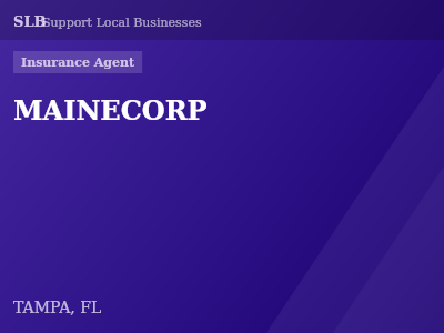MAINECORP — Insurance Agent in TAMPA, FL