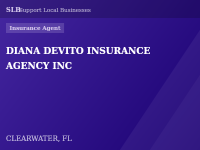 DIANA DEVITO INSURANCE AGENCY INC — Insurance Agent in CLEARWATER, FL