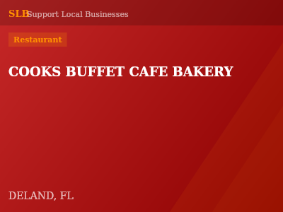 COOKS BUFFET CAFE BAKERY — Restaurant in DELAND, FL