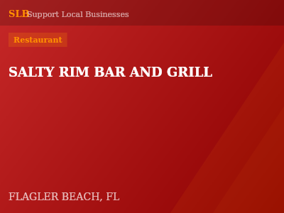 SALTY RIM BAR AND GRILL — Restaurant in FLAGLER BEACH, FL
