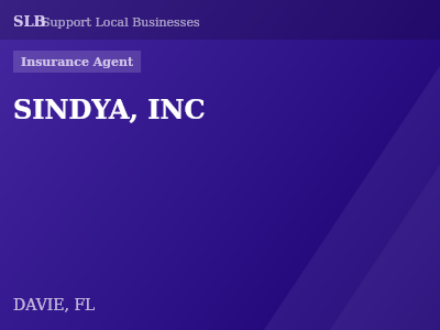 SINDYA, INC — Insurance Agent in DAVIE, FL