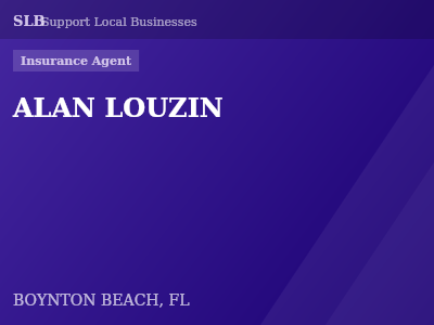 ALAN LOUZIN — Insurance Agent in BOYNTON BEACH, FL