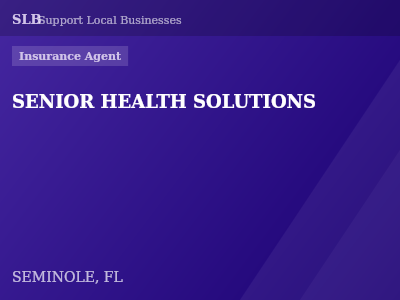 SENIOR HEALTH SOLUTIONS — Insurance Agent in SEMINOLE, FL