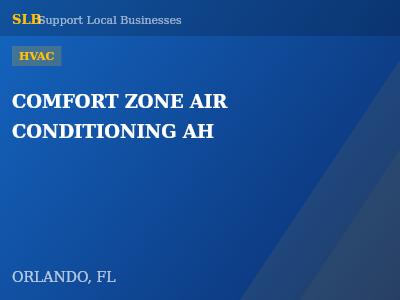 COMFORT ZONE AIR CONDITIONING AH — HVAC in ORLANDO, FL