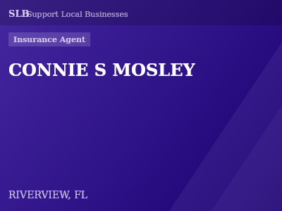 CONNIE S MOSLEY — Insurance Agent in RIVERVIEW, FL