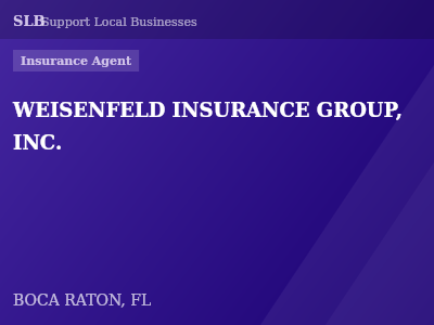 WEISENFELD INSURANCE GROUP, INC. — Insurance Agent in BOCA RATON, FL