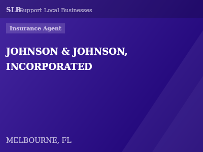 JOHNSON & JOHNSON, INCORPORATED — Insurance Agent in MELBOURNE, FL