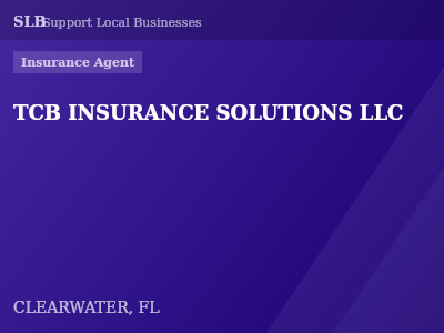 TCB INSURANCE SOLUTIONS LLC — Insurance Agent in CLEARWATER, FL