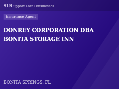 DONREY CORPORATION DBA BONITA STORAGE INN — Insurance Agent in BONITA SPRINGS, FL